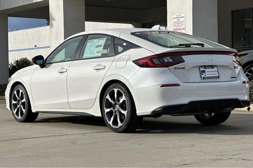 Platinum White Pearl 2026 Honda Civic Hybrid Sport Touring