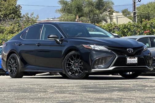 Midnight Black Metallic 2021 Toyota Camry XSE