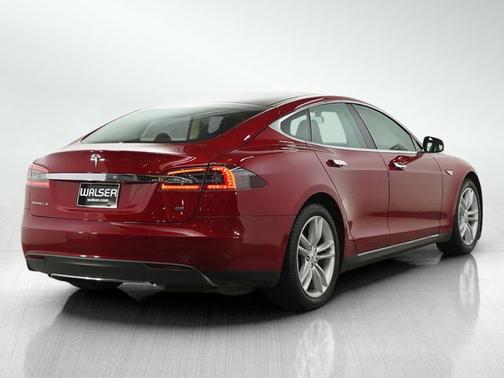 Red Multi-Coat 2014 Tesla Model S 85