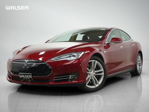 Red Multi-Coat 2014 Tesla Model S 85