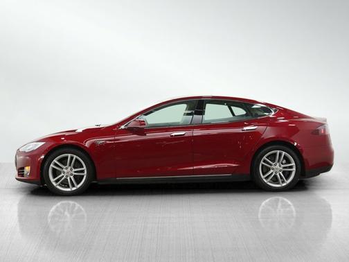 Red Multi-Coat 2014 Tesla Model S 85