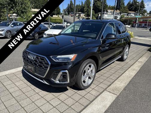 Black 2022 Audi Q5 45 S line Premium Plus