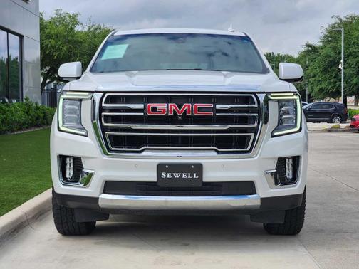 White Frost Tri-Coat 2021 GMC Yukon SLT