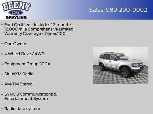 ICONIC SILVER METALLIC 2021 Ford Bronco Sport BIG BEND