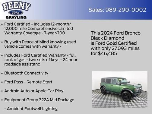 2024 Ford Bronco BLACK DIAMOND