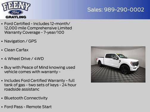 BLANC OXFORD 2023 Ford F-150 LARIAT