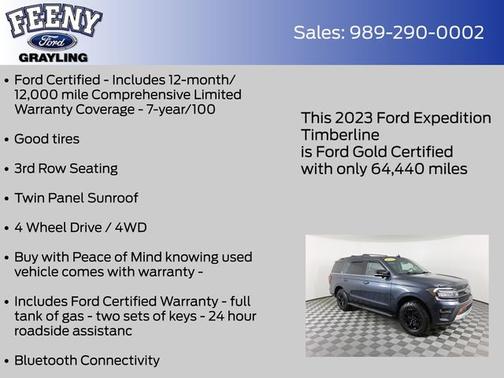 STONE BLUE 2023 Ford Expedition TIMBERLINE