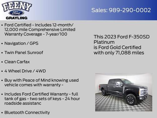 AGATE BLACK 2023 Ford F-350 PLATINUM