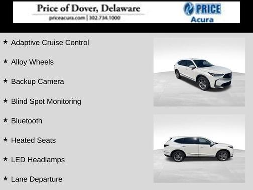 Platinum White Pearl 2025 Acura MDX