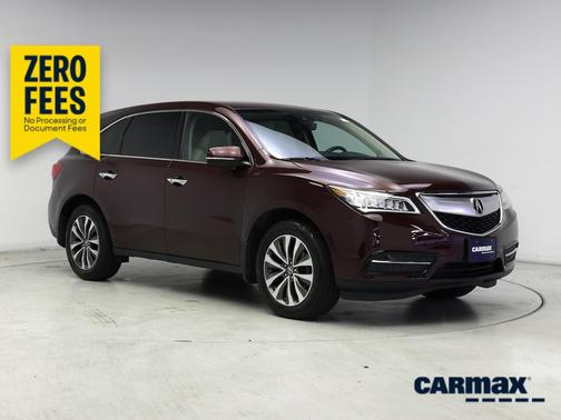 Burgundy 2016 Acura MDX