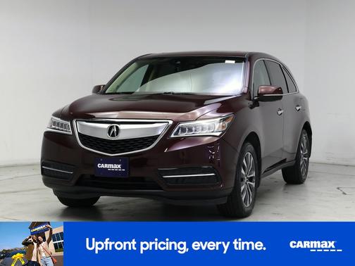 Burgundy 2016 Acura MDX