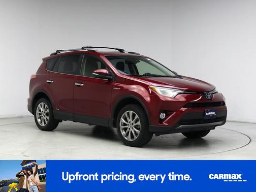 Red 2018 Toyota RAV4 Hybrid Limited