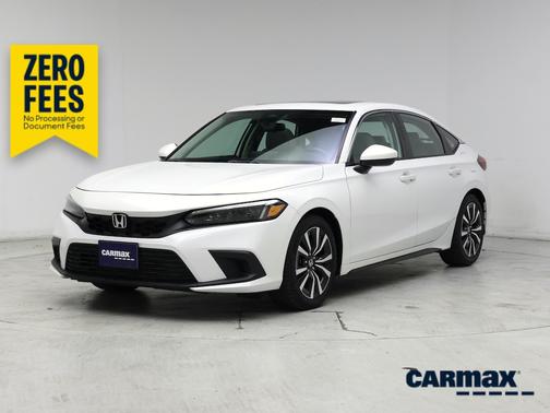 White 2023 Honda Civic EX-L