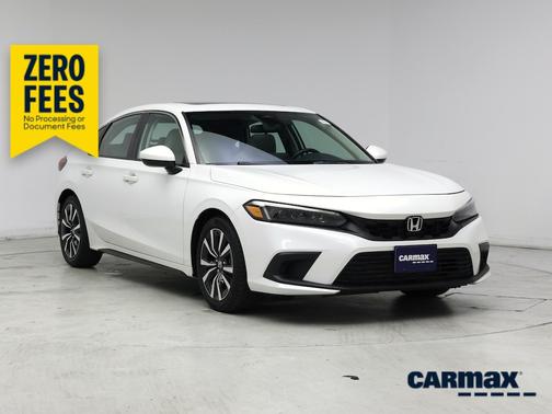 White 2023 Honda Civic EX-L