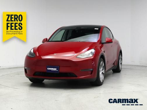 Red 2022 Tesla Model Y Long Range