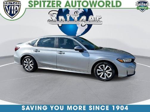 Solar Silver Metallic 2025 Honda Civic LX
