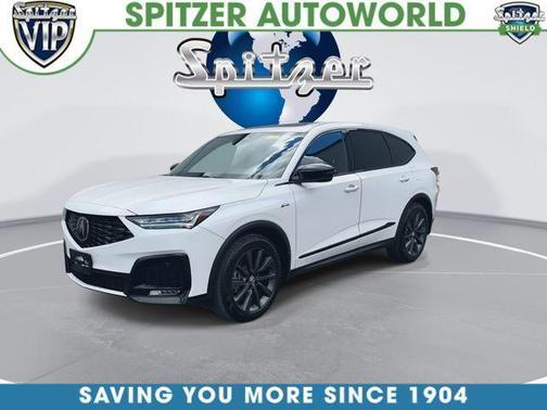 Platinum White Pearl 2025 Acura MDX A-Spec