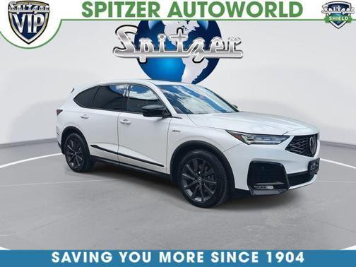 Platinum White Pearl 2025 Acura MDX A-Spec