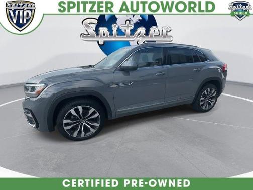 Pure Gray 2021 Volkswagen Atlas Cross Sport 3.6L V6 SEL Premium R-Line