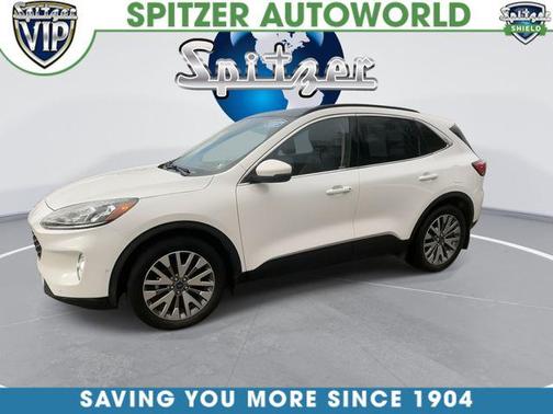 White Metallic 2020 Ford Escape Titanium Hybrid