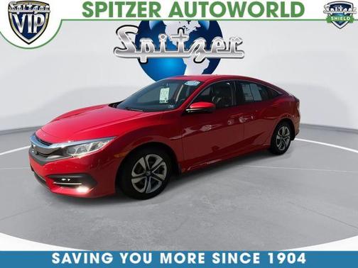 Red 2018 Honda Civic LX