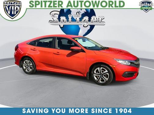 Red 2018 Honda Civic LX