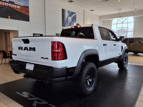 PW7 Bright White Clear Coat 2026 RAM 1500 RHO Crew Cab 4x4 5'7' Box