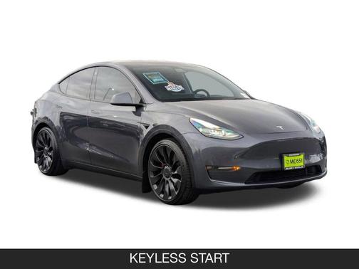 Gray 2022 Tesla Model Y Performance Dual Motor All-Wheel Drive