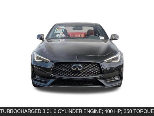 Midnight Black 2022 INFINITI Q60 3.0t Red Sport 400