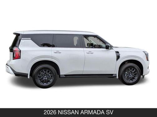 Aspen White Tricoat 2026 Nissan Armada SV