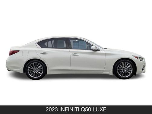 Majestic White 2023 INFINITI Q50 3.0t LUXE