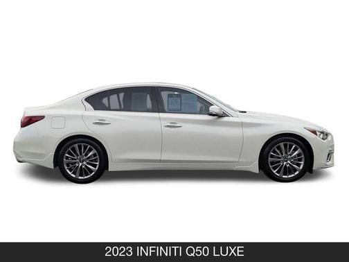 Majestic White 2023 INFINITI Q50 3.0t LUXE