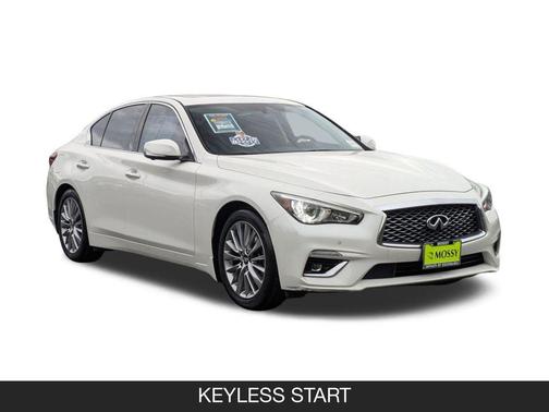 Majestic White 2023 INFINITI Q50 3.0t LUXE