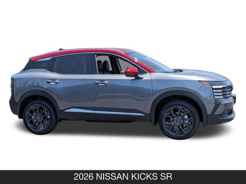 Gun Metallic/Scarlet Ember Tintcoat 2026 Nissan Kicks SR