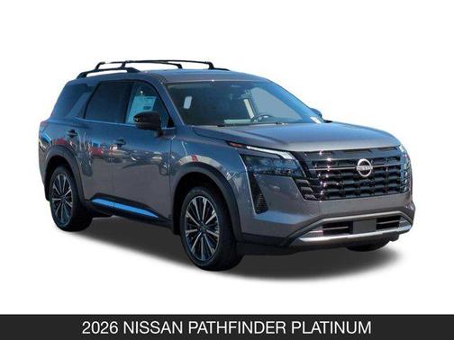 Gun Metallic 2026 Nissan Pathfinder Platinum