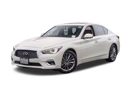 Majestic White 2024 INFINITI Q50 3.0t LUXE