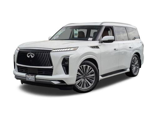 Radiant White 2026 INFINITI QX80 Luxe