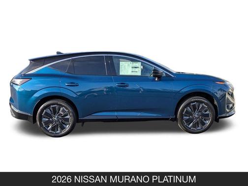 Aurora Blue Pearl Metallic/Super Black 2026 Nissan Murano Platinum