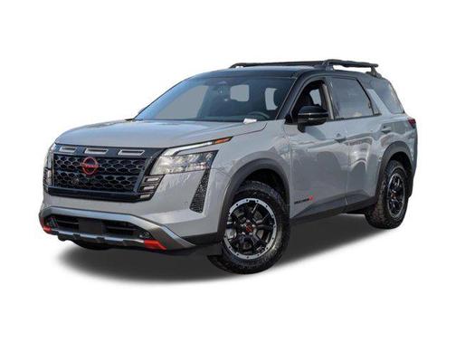 Boulder Gray Pearl/Super Black 2026 Nissan Pathfinder Rock Creek