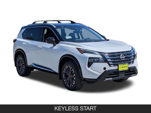 Everest White Pearl/Super Black 2026 Nissan Rogue Platinum