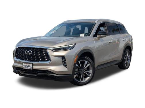 Warm Titanium 2023 INFINITI QX60 Luxe