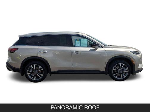 Warm Titanium 2023 INFINITI QX60 Luxe