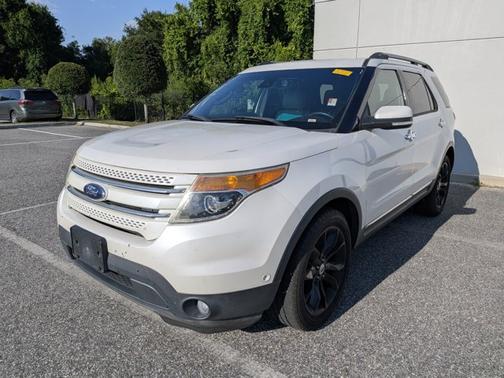 White Platinum Clearcoat Metallic 2014 Ford Explorer Limited