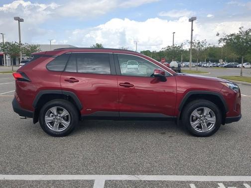 Red 2025 Toyota RAV4 Hybrid XLE