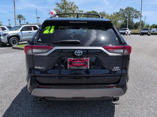 Blue Print/Midnight Black Metallic 2021 Toyota RAV4 Hybrid XSE