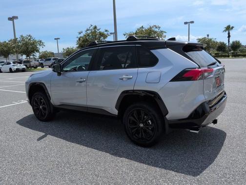 Silver Sky Metallic/Midnight Black Metallic 2024 Toyota RAV4 Hybrid XSE