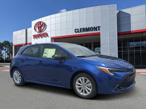 Blue 2026 Toyota Corolla Hatchback SE
