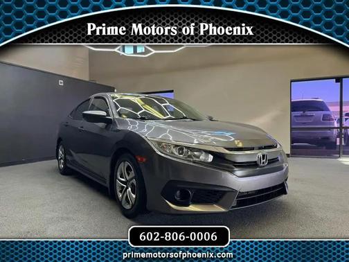 Modern Steel Metallic 2017 Honda Civic LX