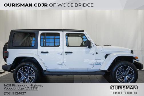 Bright White Clearcoat 2023 Jeep Wrangler 4xe Sahara