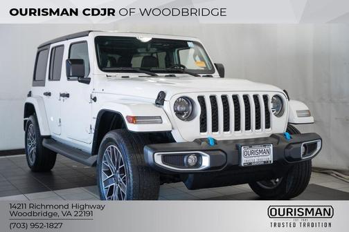 Bright White Clearcoat 2023 Jeep Wrangler 4xe Sahara